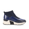RIEKER N6352-14 Wedge ankle boot with front zip Navy  Navy