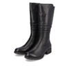 RIEKER Z9563-00 flat knee boot Black  Black