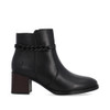 Remonte D0V73-01 Mid heel ankle boot Black Black color