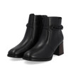 Remonte D0V73-01 Mid heel ankle boot Black Black color
