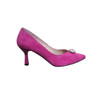 Emis 7975/042 High Heeled Dress shoe with extre width and diammoniate detail on the front Fuchia