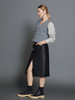 Skatie S05F49BLK Faux leather skirt