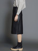 Skatie S05F49BLK Faux leather skirt