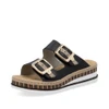 Rieker V7955-00 Ladies' sandals Black