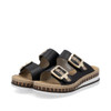 Rieker V7955-00 Ladies' sandals Black