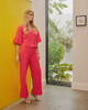Kate Cooper KCS25143 Trousers with pintuck seam Bubblegum