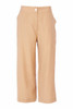 ORA Clothing ORS25154 Wide leg trouser with press stud 24 Stone