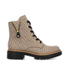 Rieker 72617-60 – Women's Houndstooth Lace-Up Boots