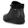Rieker 47252-00 – Women's Black Ankle Boots with Zip