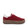 Rieker W3700-35 – Women's Red Suede Trainers