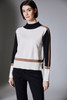 Peruzzi W25200 3 TONE KNIT Color ECRU BLACK (12)