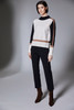 Peruzzi W25200 3 TONE KNIT Color ECRU BLACK (12)