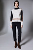 Peruzzi W25200 3 TONE KNIT Color ECRU BLACK (12)