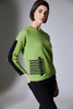Peruzzi W25183 STRIPE POCKET KNIT Color GREEN BLACK (5)