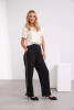 Peruzzi W25409 EMBELLISHED TRIM TROUSER Color BLACK (9)