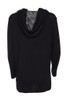 ORA Clothing ORW25113 Hooded top with angled contrast panel and zip detail Black/Grey  908