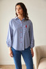 PERUZZI S26126 STRIPE SHIRT NAVY/WHITE