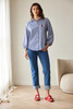 PERUZZI S26126 STRIPE SHIRT NAVY/WHITE