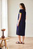 PERUZZI S26143 STRIPE DRESS NAVY