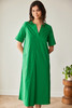 PERUZZI S26219 LONG POCKET DRESS EMERALD