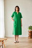PERUZZI S26219 LONG POCKET DRESS EMERALD