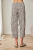 PERUZZI S26512 PRINT SLOUCH TROUSERS TAUPE/ECRU