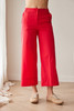 PERUZZI S26198 COTTON HEM TROUSER RED