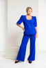 Kate Cooper KCS26163 Square neck jacket with button closing  Royal (68)