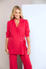 Kate Cooper KCS26116 Wrap jacket with buckle at front Poppy Red (42)