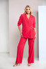 Kate Cooper KCS26116 Wrap jacket with buckle at front Poppy Red (42)