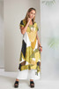 NAYA NAS26151 Multi colour graphic print vee neck dress Oasis 35