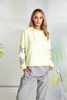 NAYA NAS26214 Hooded top with contrast cuff and front neckline Lemon 37