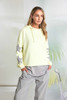 NAYA NAS26214 Hooded top with contrast cuff and front neckline Lemon 37