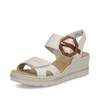 Rieker 67476-91 Sandal - from 30mm - Sport unit bur-fastener Wedge heel
