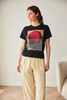 PERUZZI S26222 RISING SUN T-SHIRT BLACK