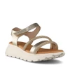 Oh My Sandals 5956 DOYA Velcro Sandal Gold