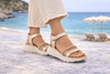 Oh My Sandals 5956 DOYA Velcro Sandal Gold