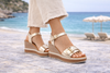 Oh My Sandals 6003 DOYA CHAMPAN (Gold) Wedge sandal