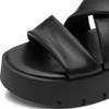 Marco Tozzi 2-28525-46 Womens Wedge Sandal - Black