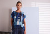 NAYA NPA26270 Patchwork Round-Neck Top