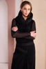 NAYA NAW26106 Jersey Round Neck Top With Mesh Sleeve