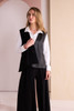 NAYA NAW26107 Jersey Top With Cotton Collar Cuff And Hem Panel
