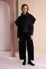 NAYA NAW26311 Spot Jaquard Top With Pocket And Side Zip