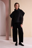 NAYA NAW26311 Spot Jaquard Top With Pocket And Side Zip