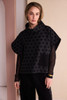 NAYA NAW26311 Spot Jaquard Top With Pocket And Side Zip