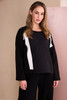 NAYA NAW26169 Round Neck Top With Contrast Bands