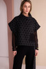 NAYA NAW26274 Wide Leg Trouser With Jaquard Spot Side Panel And Pocket