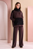 NAYA NAW26306 Wide Leg Pull Up Trouser With Contrast Panel