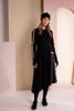 NAYA NAW26314 High Neck Dress With Print Pocket And Metallic Trim