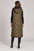 NAYA NAW26353 Long Quilted Waistcoat With Zip Pocket